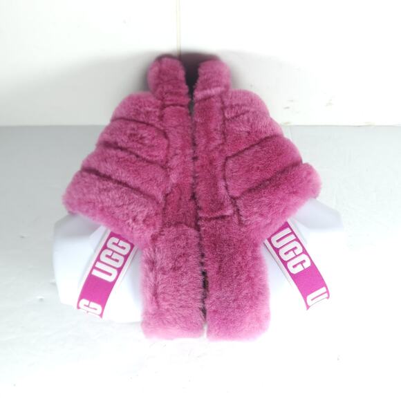 UGG Women's Fluff Yeah Slide US8 Fushia Fur Slip-On Flat Slippers Shoes - Picture 13 of 16